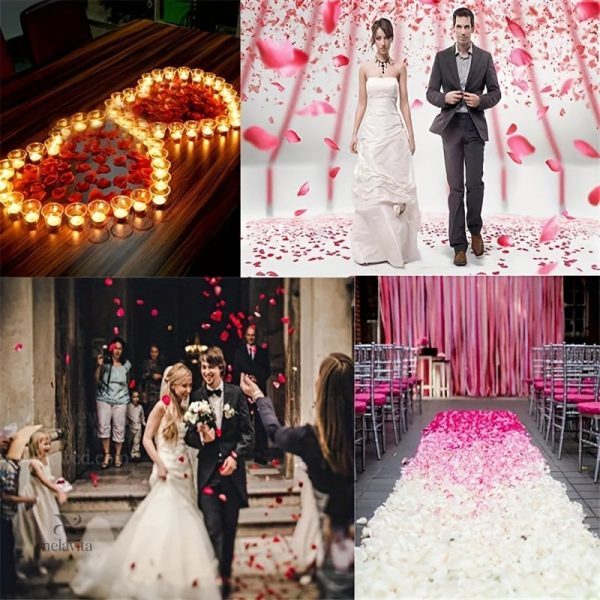 Pétales décoratifs en rose, parfaits pour embellir vos espaces