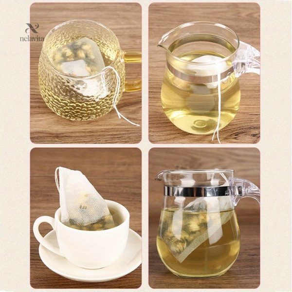 Thé en sachets, non-tissés, 100 filtres pratiques