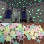 Stickers muraux étoiles lumineuses autocollantes à petit prix