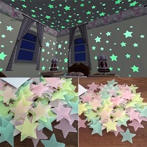 Stickers muraux étoiles lumineuses autocollantes à petit prix