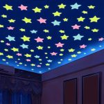 100 stickers muraux lumineux pour chambre d'enfants