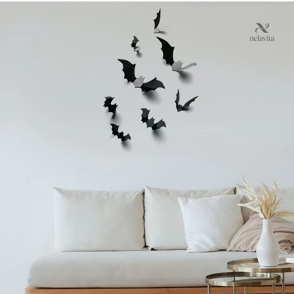 Autocollants de chauves-souris en relief pour une ambiance festive