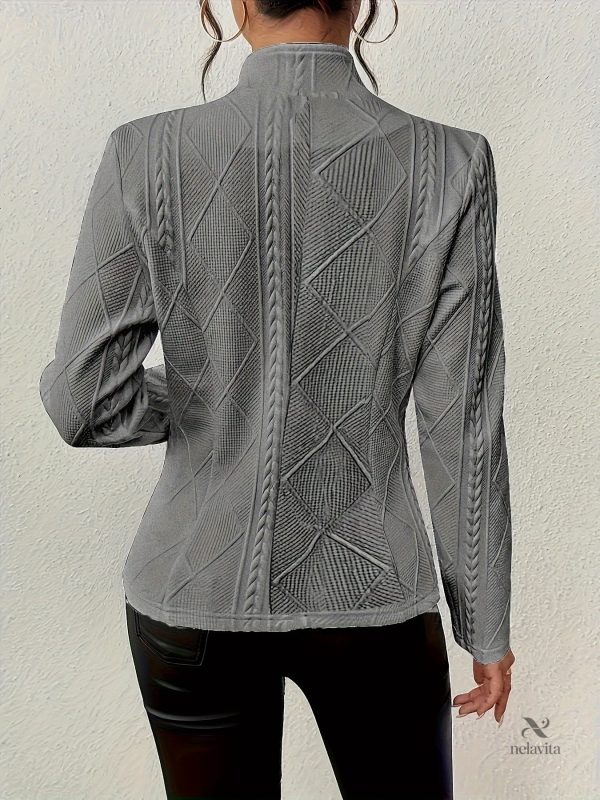 Veste texturée pour femmes, idéale pour les occasions formelles