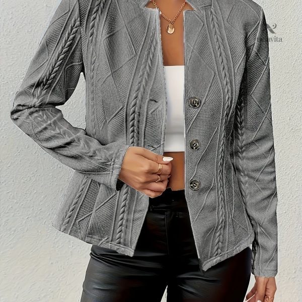 Blazer à manches longues, style intemporel pour toutes les saisons
