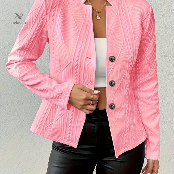 Veste texturée pour un look à la fois moderne et élégant
