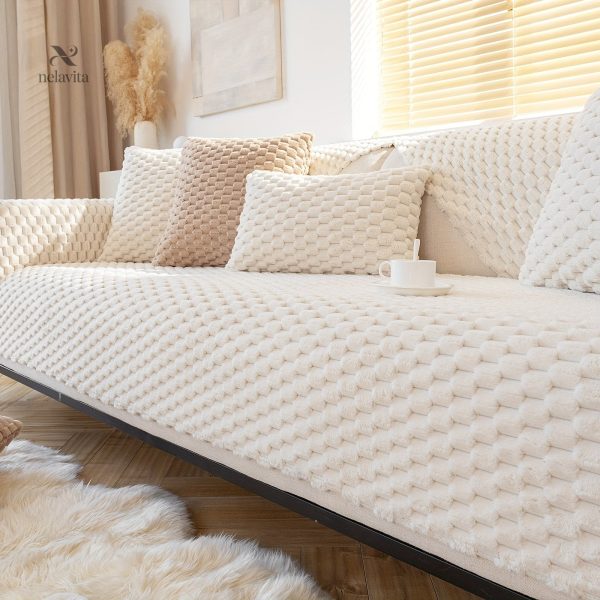 Housse canapé en velours luxe