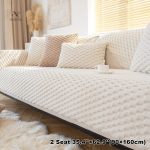 Housse velours pour canapé 2 places