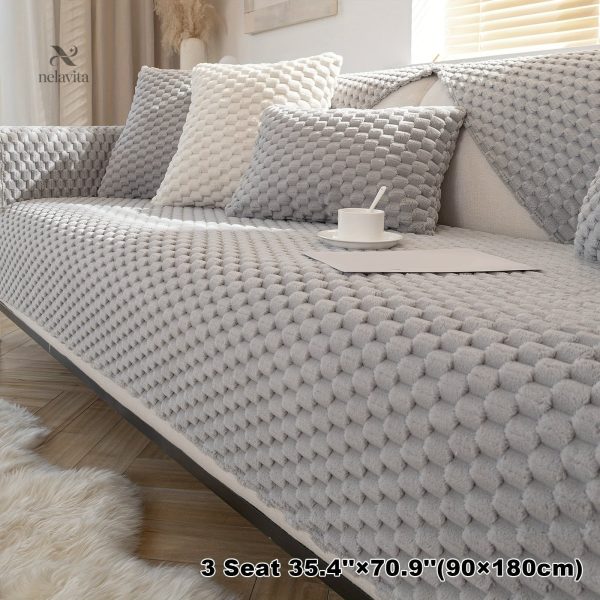 Housse canapé velours décorative