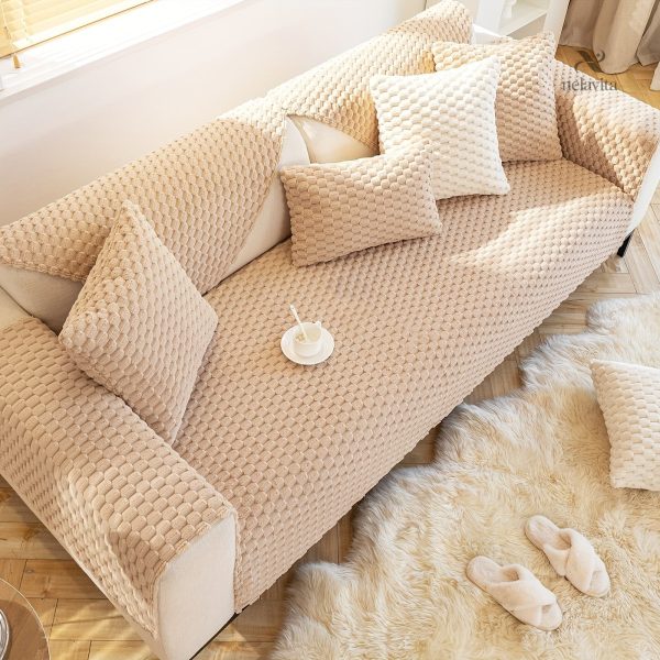 Housse canapé confortable en velours