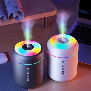 Mini humidificateur USB 180ml avec lumières colorées
