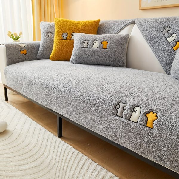 Housse antidérapante pour protection de canapé