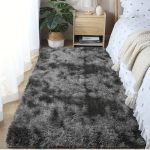 Tapis antidérapant moelleux effet tie-dye
