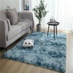 Tapis antidérapant effet tie-dye, parfait pour la maison