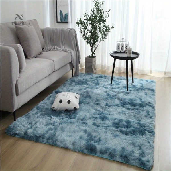 Tapis antidérapant effet tie-dye, parfait pour la maison
