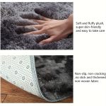 Tapis moderne antidérapant au design tie-dye