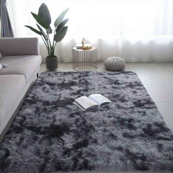 Tapis moelleux avec effet tie-dye pour intérieur