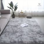 Tapis moelleux tie-dye, idéal pour les espaces de vie