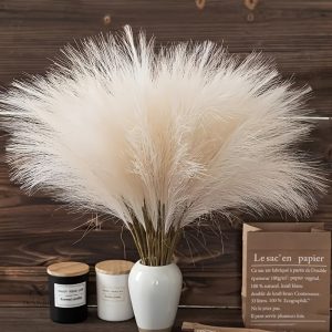 20 brins d'herbe décorative pour intérieur