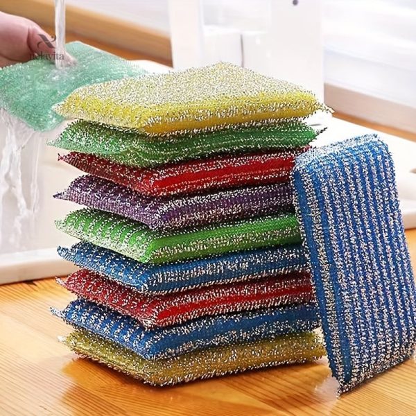 Lot de 4 éponges douces pour casseroles et surfaces délicates