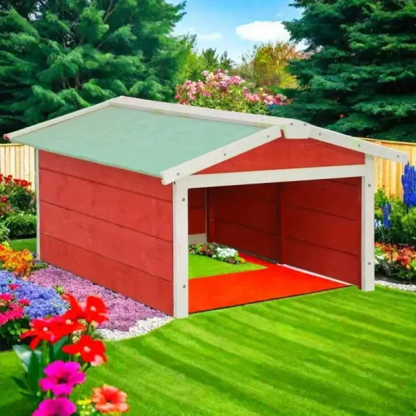 Cabane de jardin idéale pour outils et tondeuse