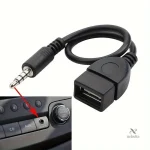 Adaptateur AUX 3.5mm vers USB pour audio en voiture