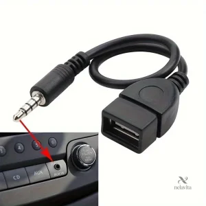 Adaptateur AUX 3.5mm vers USB pour audio en voiture