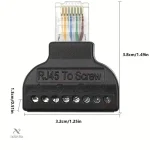 Adaptateur réseau RJ45 vers bornier à vis pratique