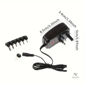 Chargeur AC/DC avec tension réglable pour appareils variés