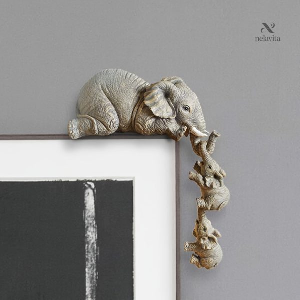Jolis éléphants en suspension, accessoire charmant