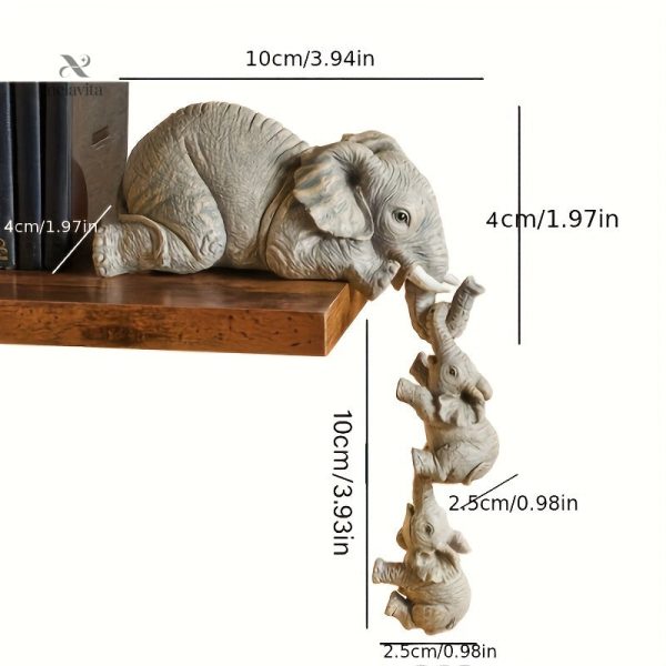 Éléphants décoratifs suspendus, style ludique et original