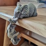 Charmants éléphants en suspension, accessoire tendance et abordable