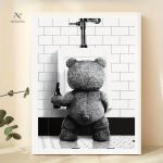 Affiche murale humoristique Ted pour décoration intérieure