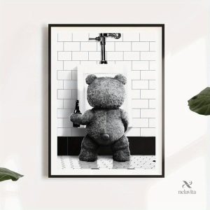 Affiche murale drôle Ted, style contemporain