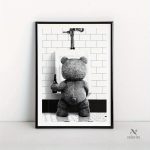 Décor mural humoristique Ted, prix abordable