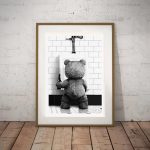 Affiche tendance Ted, idée cadeau originale et économique