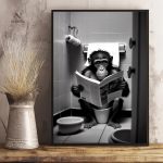 Poster humoristique singe, ajout de fun à votre intérieur