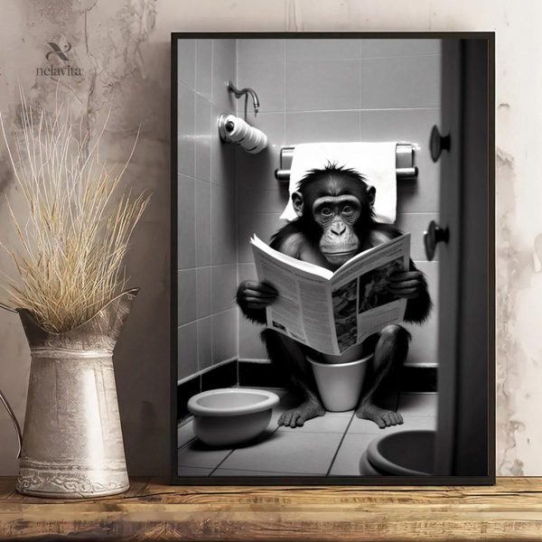 Poster humoristique singe, ajout de fun à votre intérieur