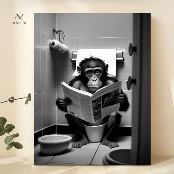Poster singe comique, accessoire décoratif unique
