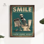 Affiche originale squelette pour ambiance décalée