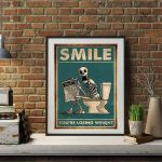 Art mural vintage squelette pour moins de 20€