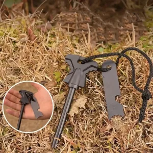Pierre à feu multifonction pour survie en extérieur