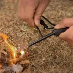Grattoir et allume-feu en magnésium pour situations d'urgence