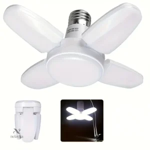 Ampoule LED Pliable Ventilateur avec Éclairage Puissant
