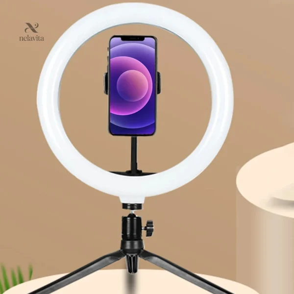 Support pour smartphone et éclairage réglable pour créations visuelles