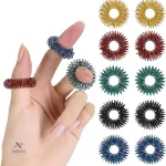 Anneaux de massage acupression pour doigts multicolores