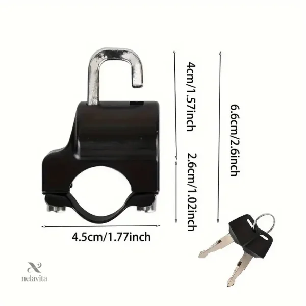 Serrure guidon pour scooter et sports motorisés