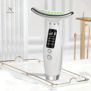 Appareil de massage visage et cou, anti-âge, 7 modes