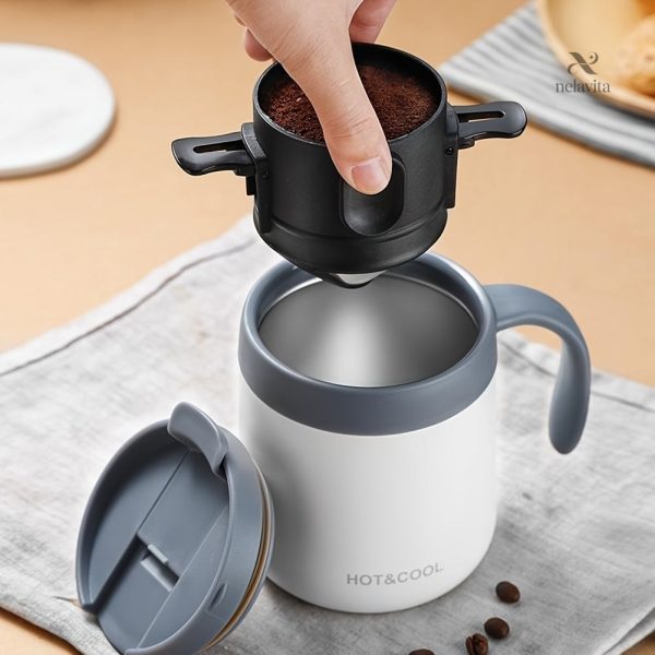Préparation de café en inox, design pliable et portable