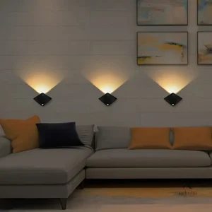 Applique Murale LED Moderne avec Détecteur de Mouvement – Luminaire d’Intérieur Design pour Couloir, Salon et Chambre