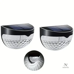 Applique Solaire LED Extérieur – Éclairage Mural Décoratif avec Effet Projecteur pour Jardin et Terrasse